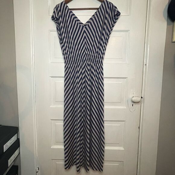 Umgee Hi Lo Striped Maxi Dress - Picture 5 of 7